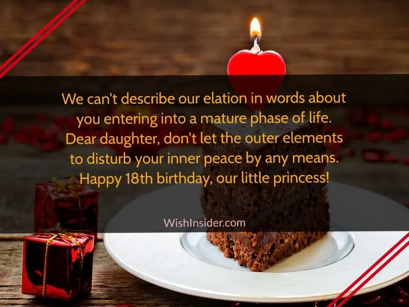 happy 18th birthday wishes for daughter