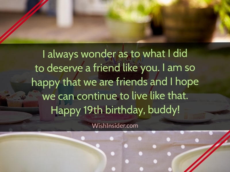19th birthday messages 