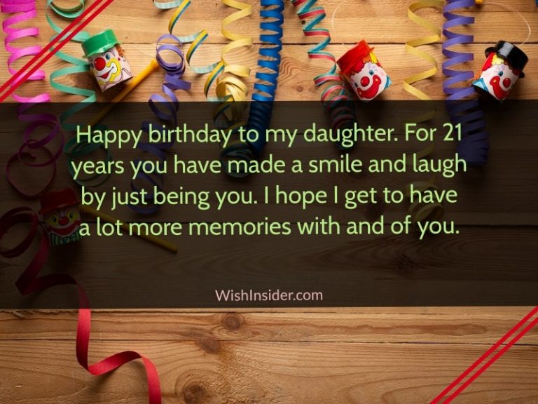 30 Happy 21st Birthday Wishes for Daughter – Wish Insider
