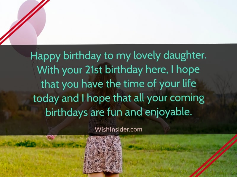  happy 21st birthday daughter quotes