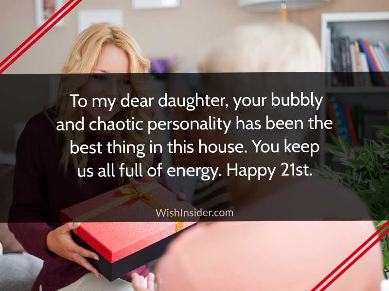 Happy 21st Birthday Quotes for Daughter from Mother