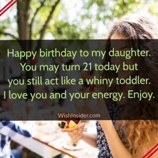 happy 21st birthday wishes for daughter