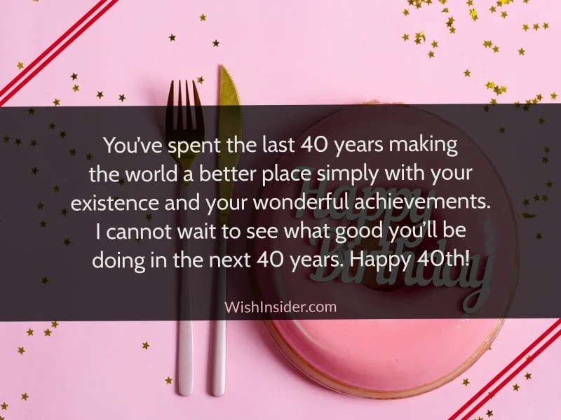 Happy 40th Birthday Quotes