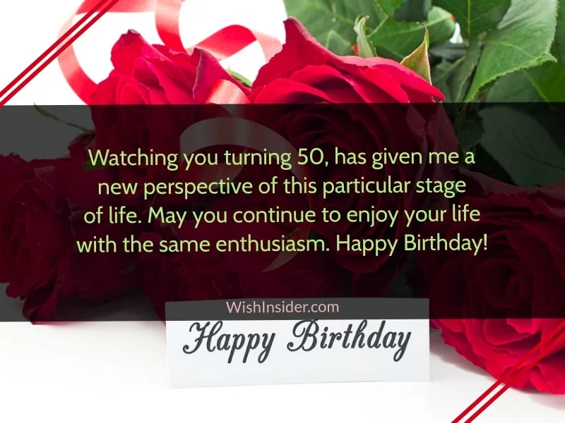50th Birthday Wishes for Friend 