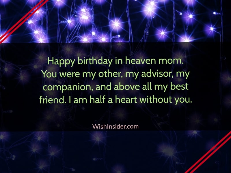  happy birthday in heaven quotes for mom