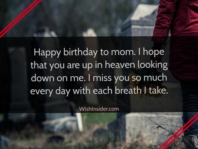happy birthday in heaven wishes to mom