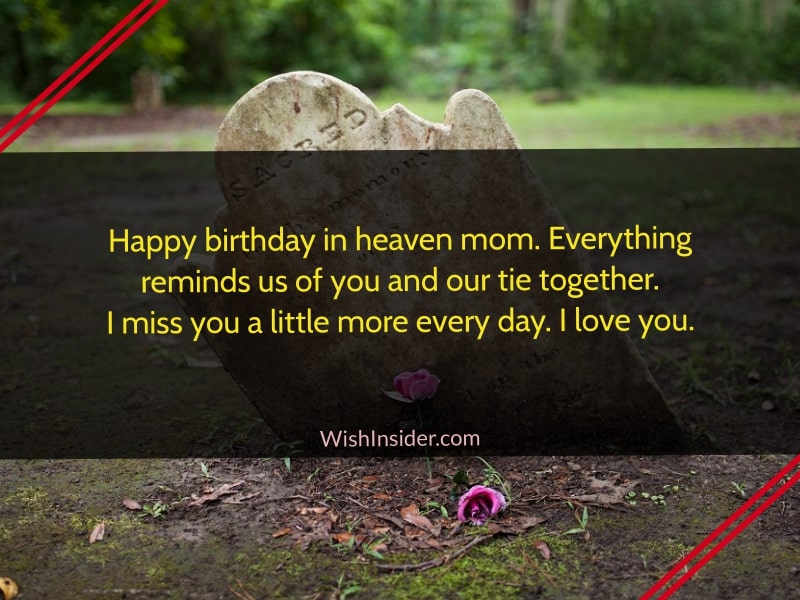  happy birthday in heaven mom message