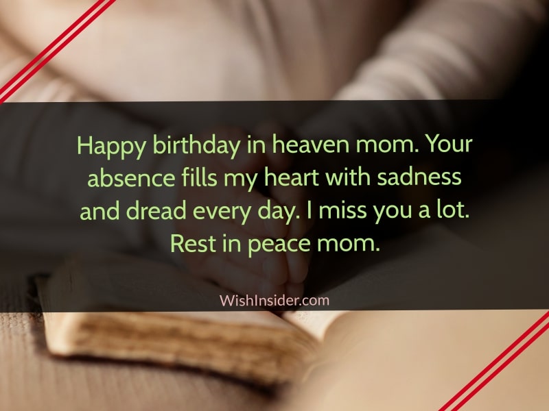 Happy Birthday in Heaven Mom Messages