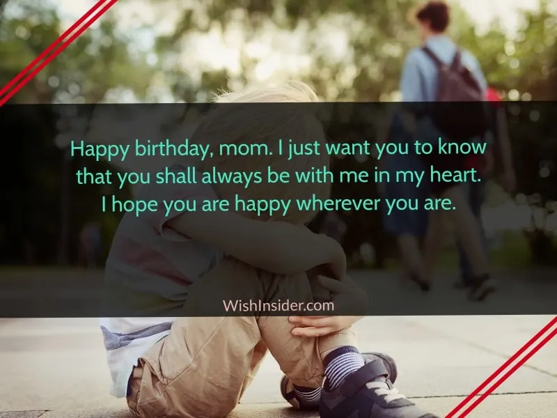 happy birthday message to my mom in heaven