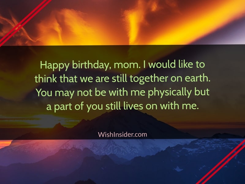  happy birthday wishes for my mom in heaven 