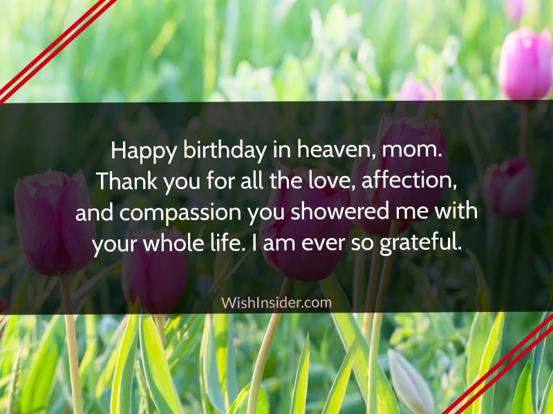 happy birthday mom in heaven quotes