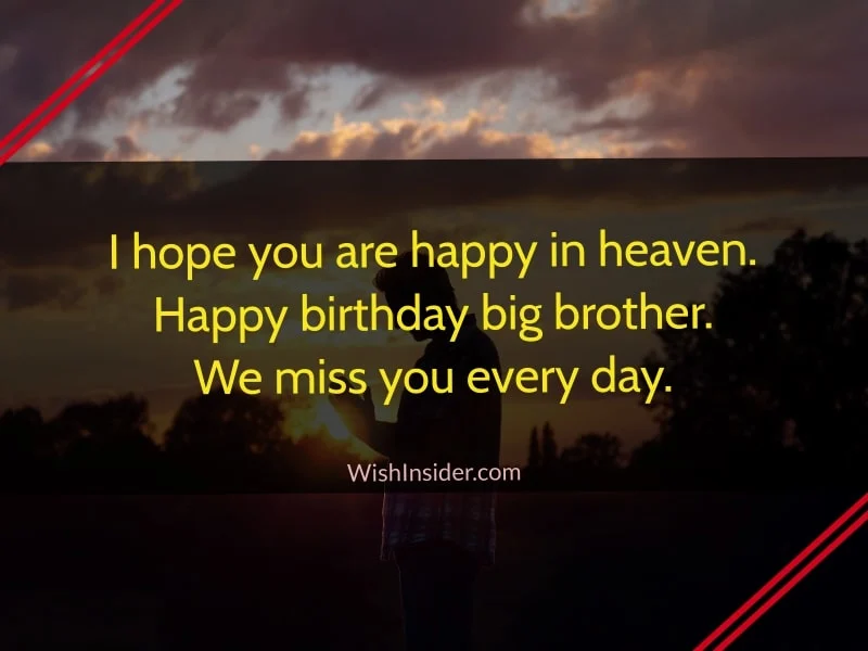 happy birthday in heaven brother images