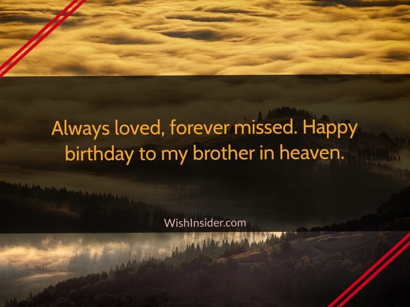 happy birthday in heaven brother quotes
