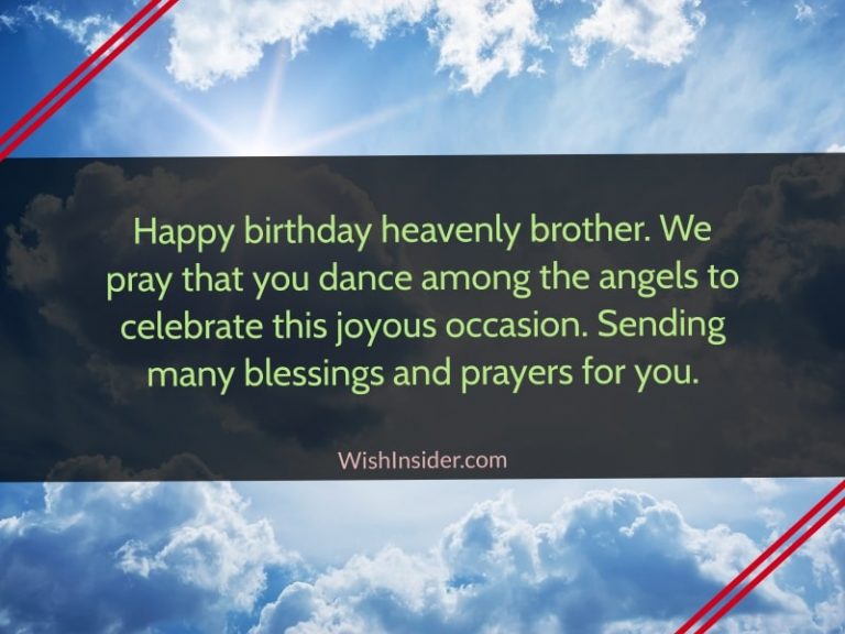 30 Happy Birthday in Heaven Brother Quotes – Wish Insider