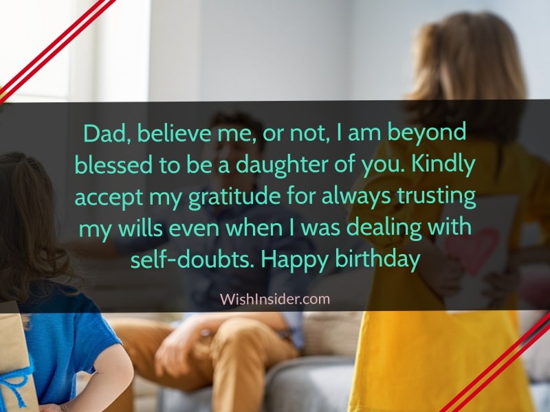 Happy Birthday Wishes for Dad from Daughter