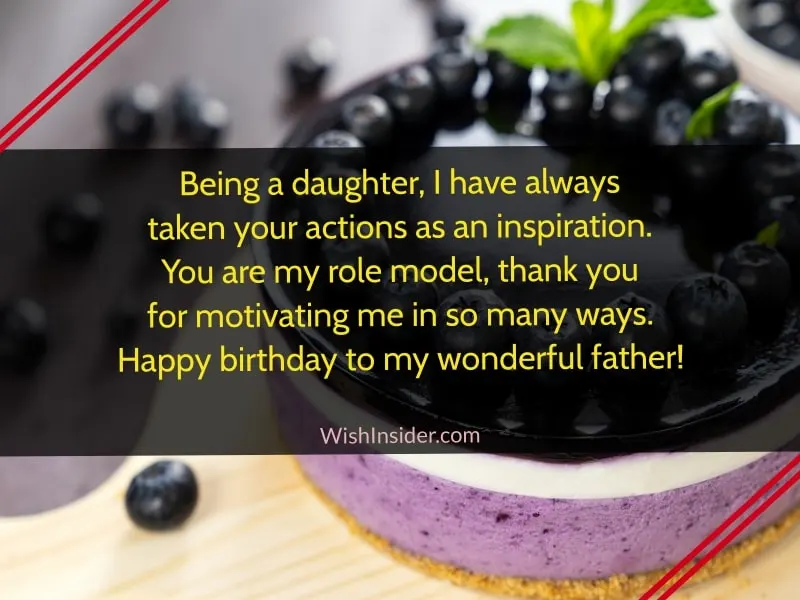 Happy Birthday Wishes from Daughter for Dad