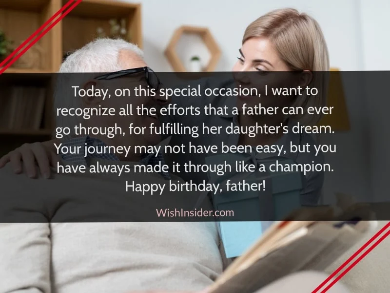 Birthday Messages for Dad from Daughter