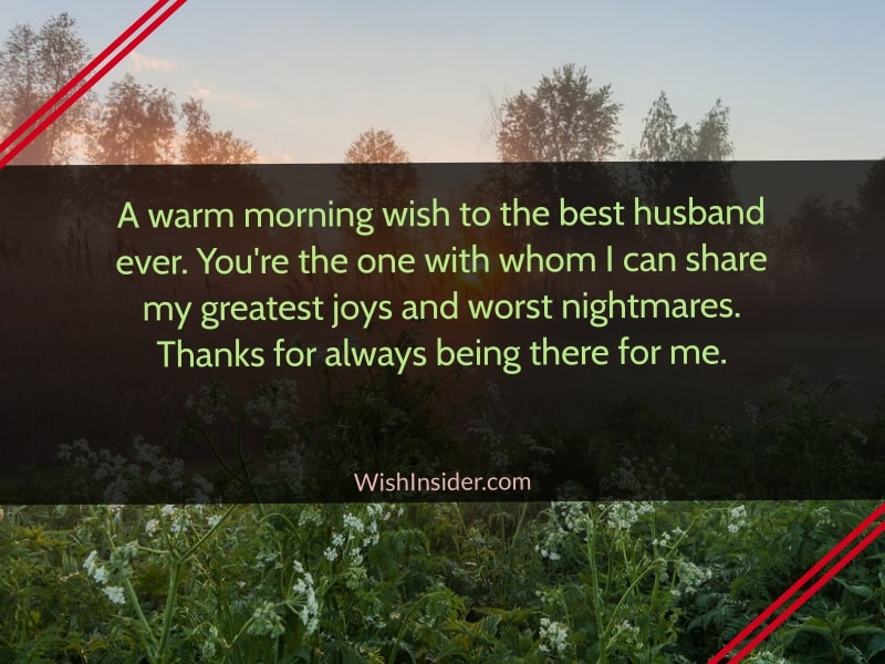 Good Morning Quotes for Husband 