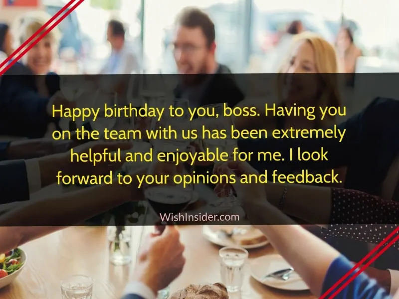 birthday wishes to my boss