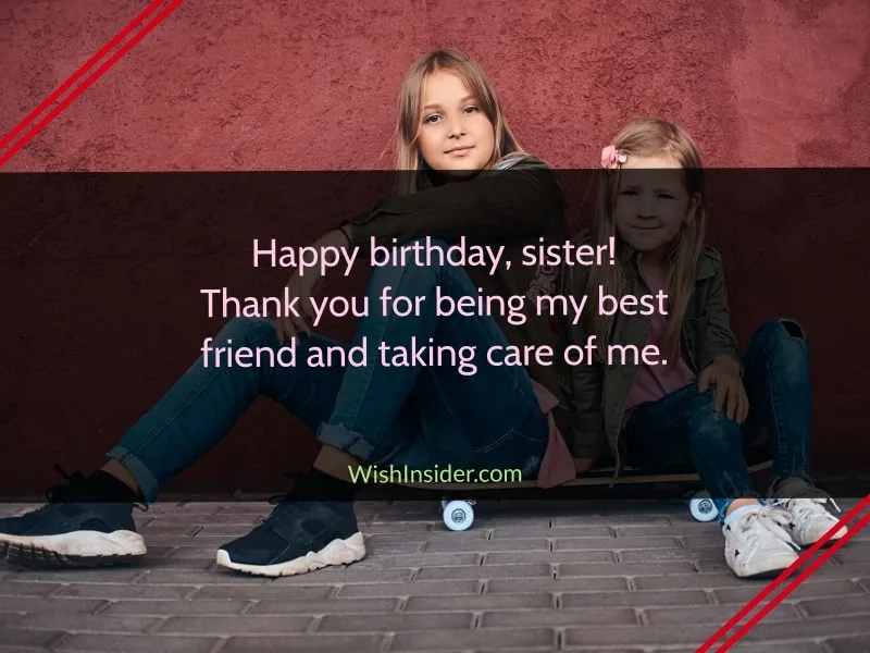 birthday wishes for best elder sister