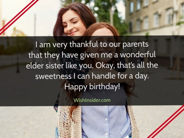 40 Birthday Wishes for Elder Sister – Wish Insider