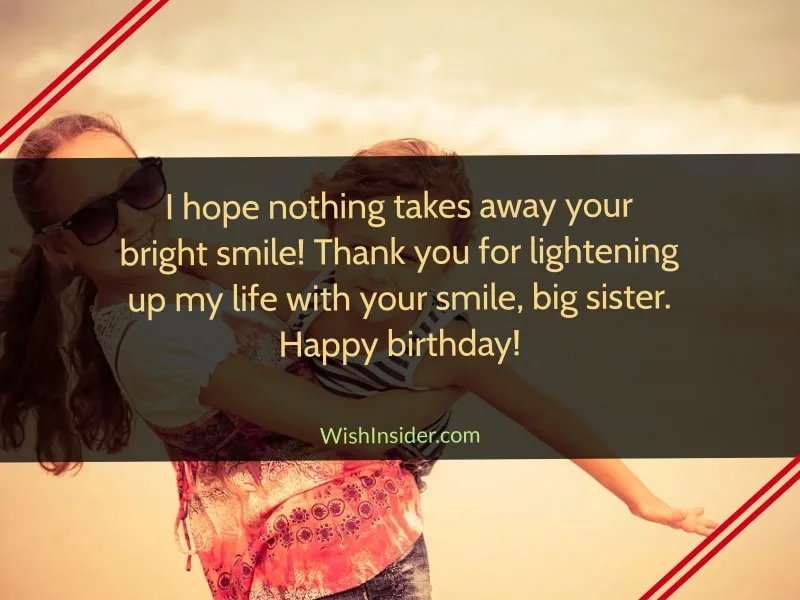birthday wishes for big sister