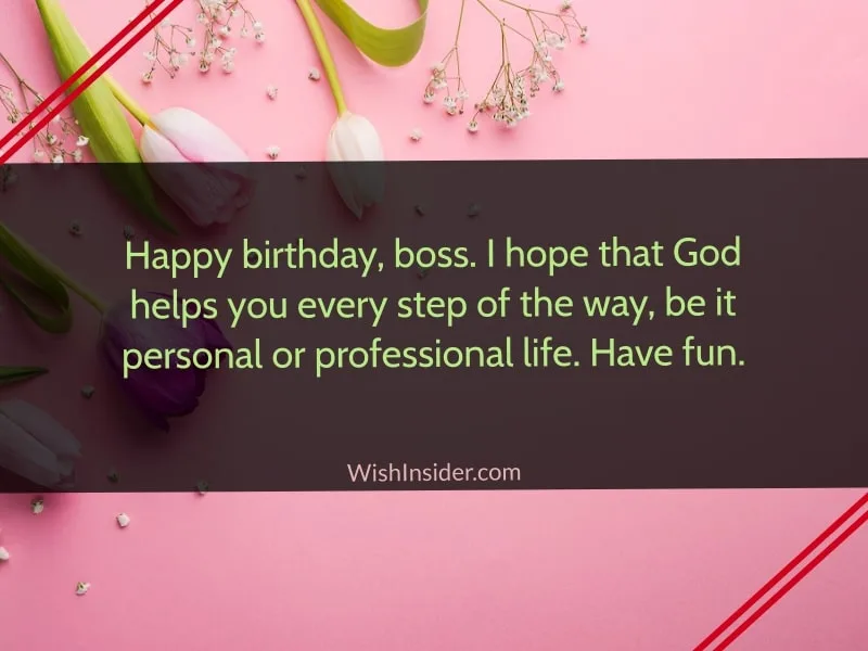 birthday wishes for my boss