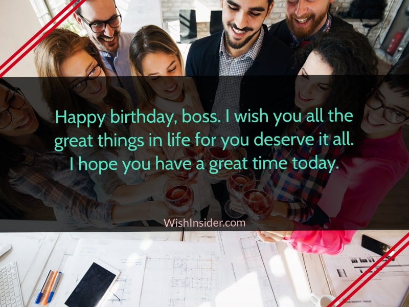 birthday wishes for lady boss