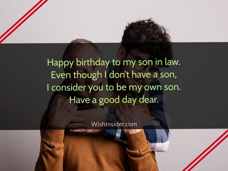 happy birthday wishes for son-in-law