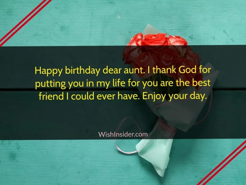 Happy Birthday Quotes for Aunt 