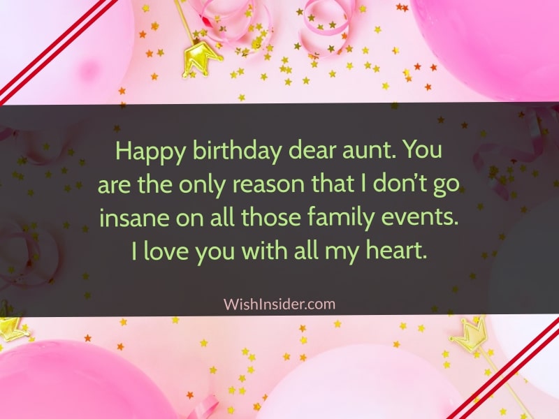 Birthday Messages for Aunt
