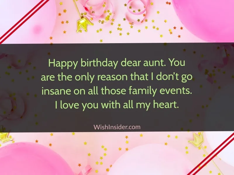 Birthday Messages for Aunt