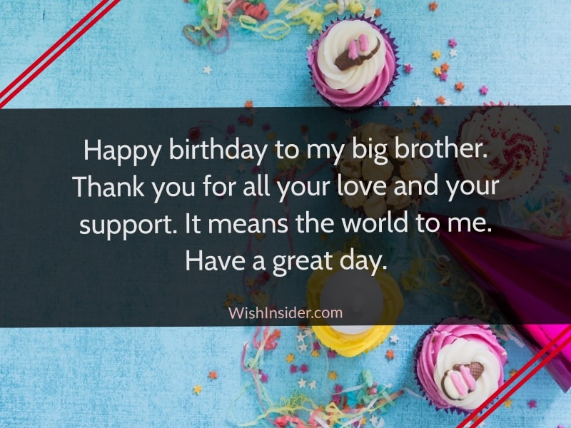  Happy Birthday Messages for Big Brother