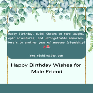 best birthday wishes for male friend
